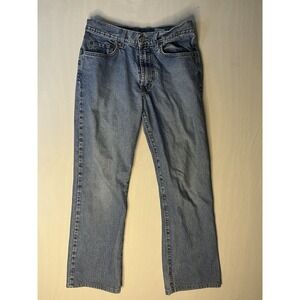 Lucky Brand Dungarees Of America Denim Jeans Women's 12x31 Blue Low Rise Flair